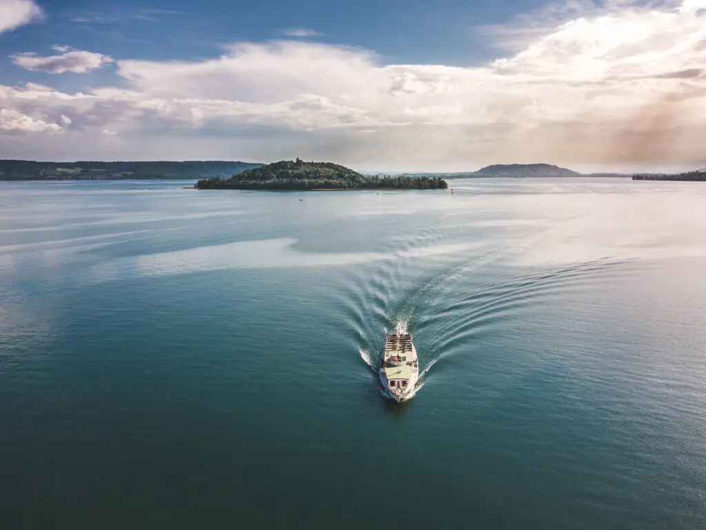Schifffahrt Auf Dem Bielersee
